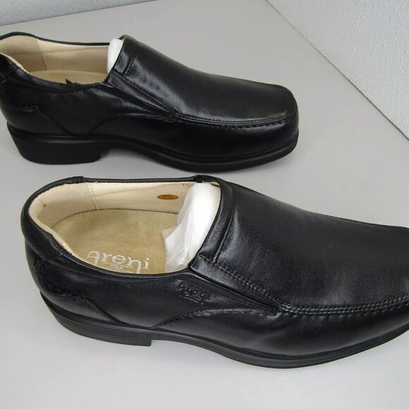 NEW ARENI ONE Pilgrim Allure Dress Shoes Black Leather Uniform Size 8 EE Wide main image 6